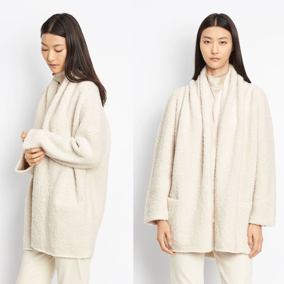 Vince Sweaters - VINCE Drape Front Merino Wool Cardigan 575